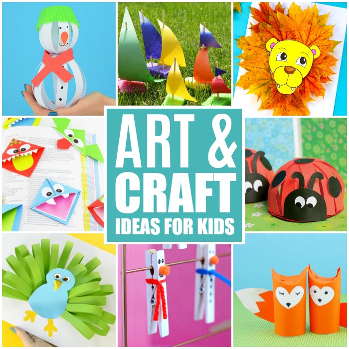 Crafts For Kids - Tons of Art and Craft Ideas for Kids to Make - Easy Peasy and Fun