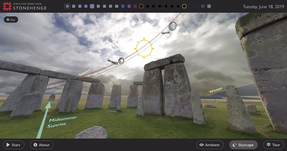 Virtual Stonehenge Skyscape