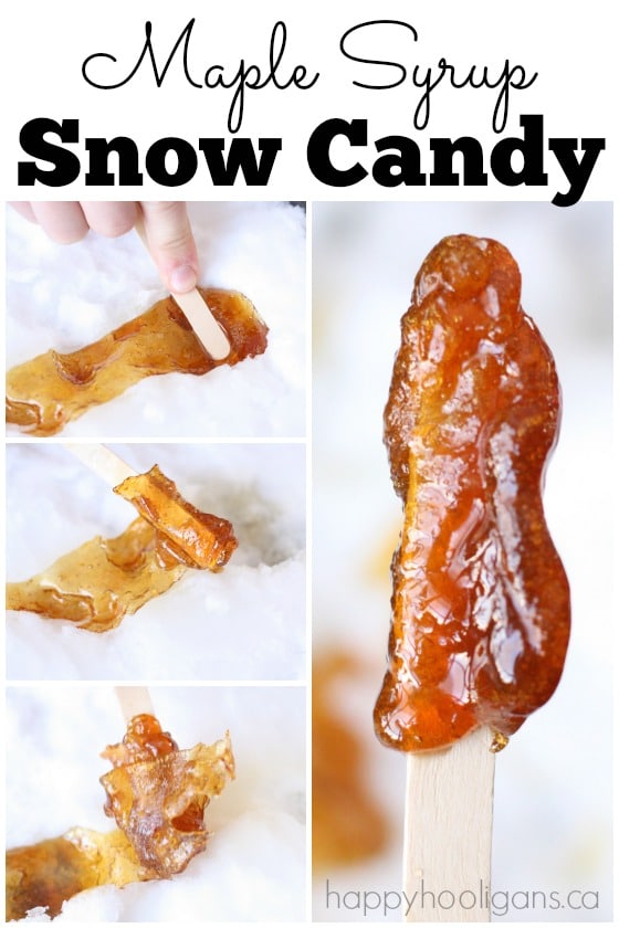 How to Make Maple Syrup Snow Candy