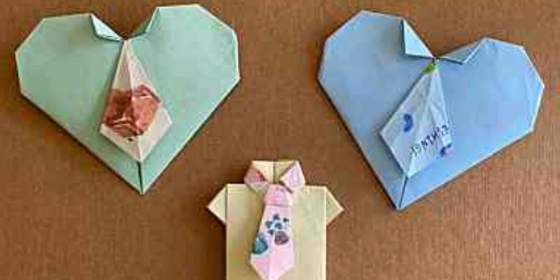 Father's Day card and  paper zongzi making (English / Mandarin)