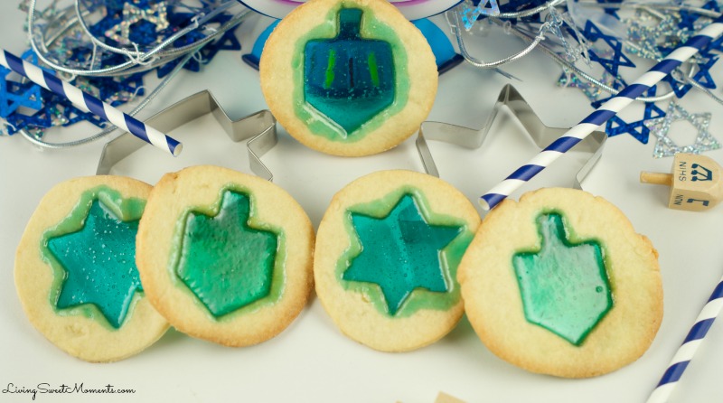 Hanukkah Stained Glass Cookies