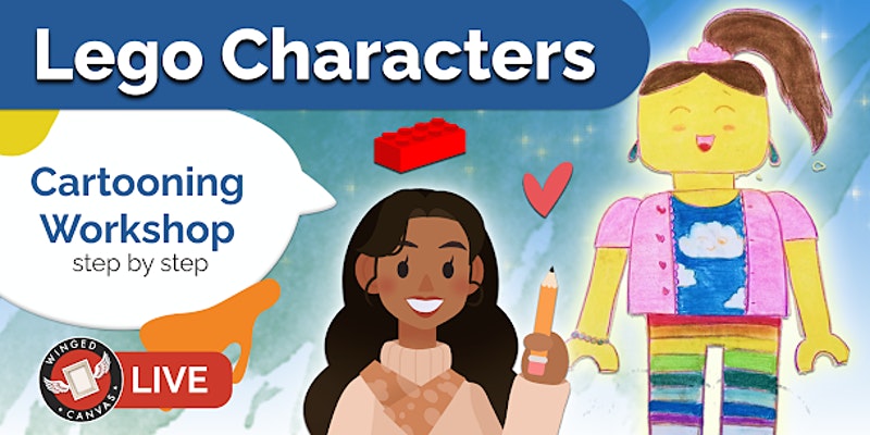 Cartooning Workshop - Step by Step Lesson for Kids (Lego Characters)