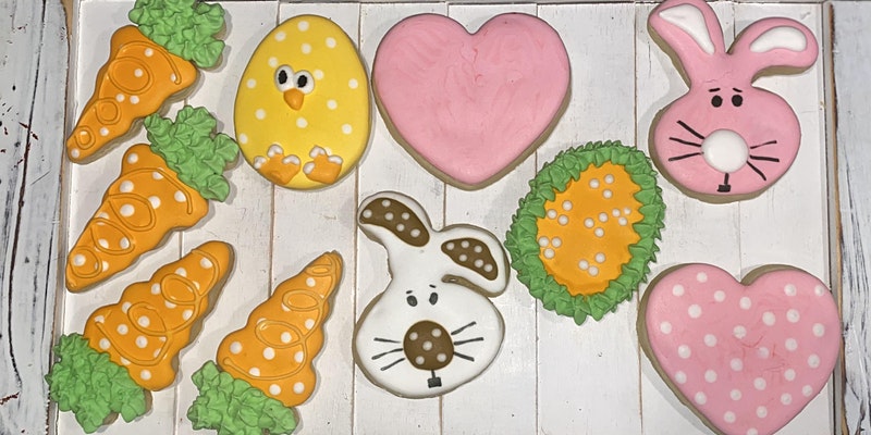 Easter themed cookie decorating class