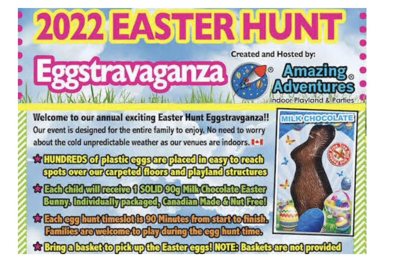 2022 Easter Hunt Eggstravaganza - Wolfedale Road Location